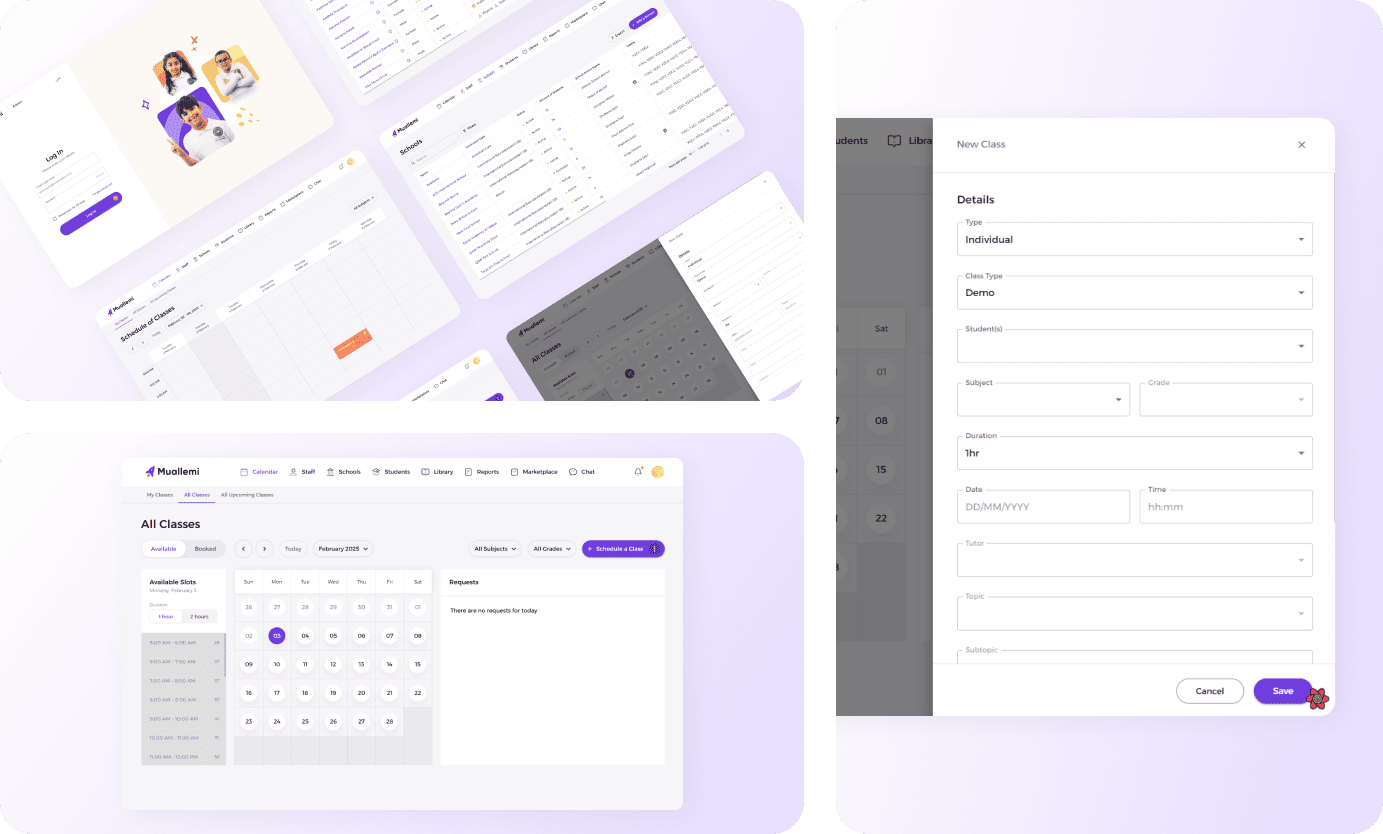 Muallemi Educational Platform development project by Treinetic