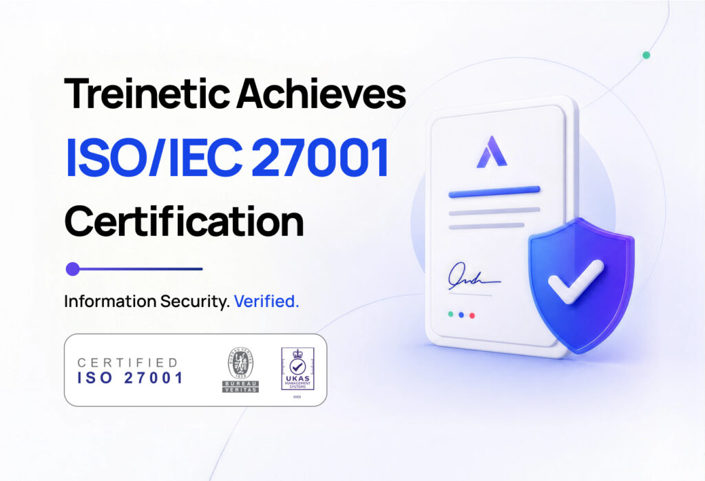 Treinetic ISO IEC 27001 2022 Certification Certificate issued by Bureau Veritas